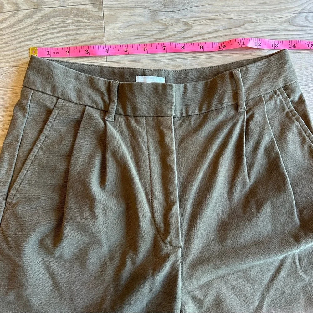 Wilfred Free Aritzia Dion Pant size 4 brown women’s pleated wide leg pants - Picture 9 of 12